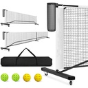 Net de Pickleball con rodos