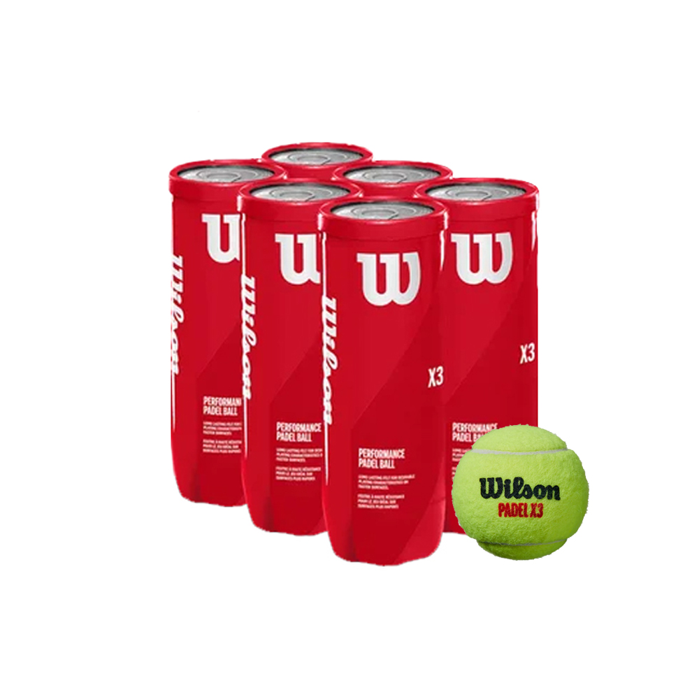 Wilson Padel X3 Balls (6-pack)