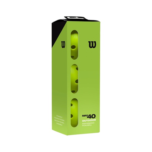 [WR8909201001] Wilson Pelotas de Pickleball Max40 Outdoor (3-pack)