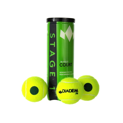 [BALL-CASE-GREEN-1] Diadem Pelotas Punto Verde presurizada