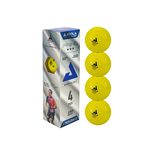 [18570] Joola Pelota de Pickleball PRIMO 3-STAR (4-pack)