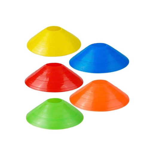 Docena de conos tipo disco (color variado)