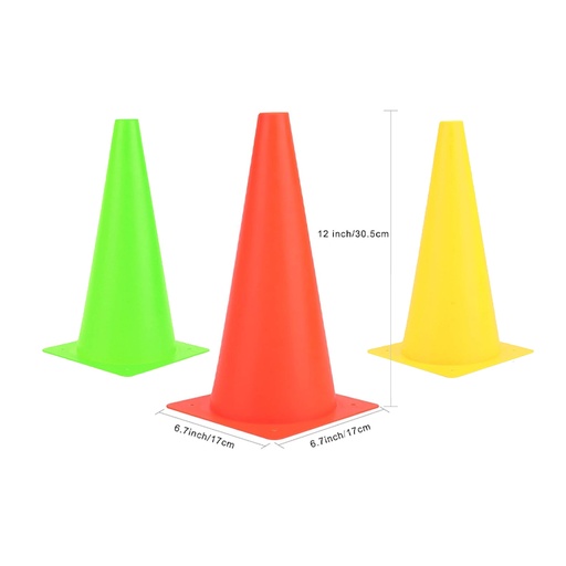 Docena de conos de 12" (color variado)