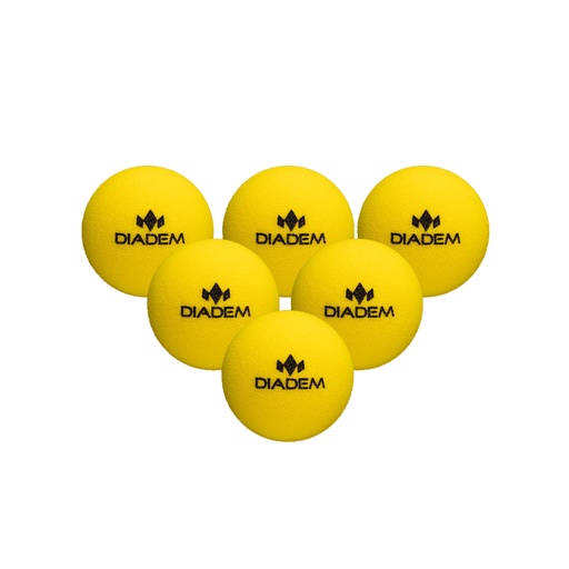 [PB-QUIET-BALL-6-YEL] Diadem Official Quiet Ball (6-pk)