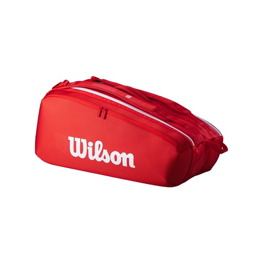 [WR8010501001] Wilson Super Tour 9 Pk Rojo