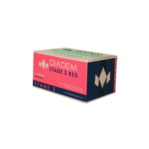 [BALL-CASE-RED-3] Diadem Pelotas Punto Rojo (caja)